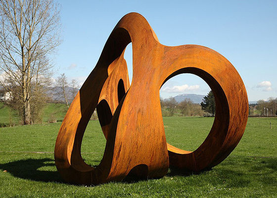 Outdoor Rusty Corten Steel Garden Landscape Sculpture