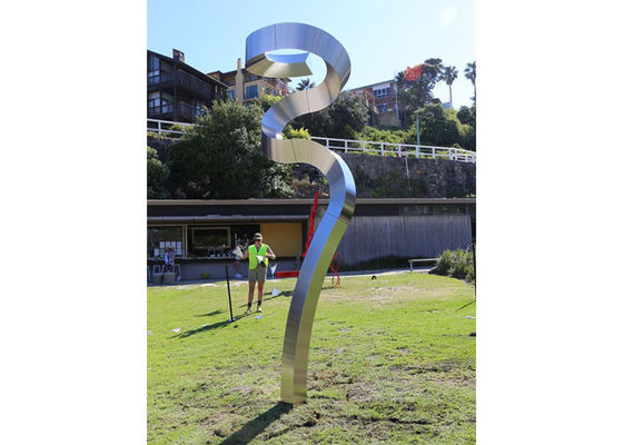 Matt Stainless Steel Dancer Sculpture 250cm Height For Outdoor Decoration