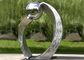 Acero inoxidable pulido plata de la escultura contemporánea del jardín para la decoración de la ciudad proveedor