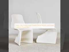 Claasic Decorativo Gran Jardín Metal Bronce Escultura de paisaje Botón de flor