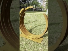 Fabricante Escultura de acero resistente a la intemperie Paisaje Escultura de acero corten de metal para decoración de jardines