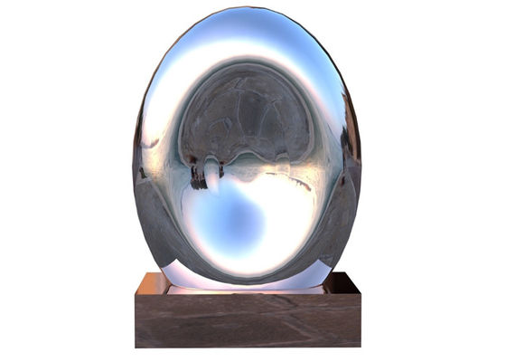 Un buen precio. La escultura de acero inoxidable moderna del paisaje del metal pulió en línea