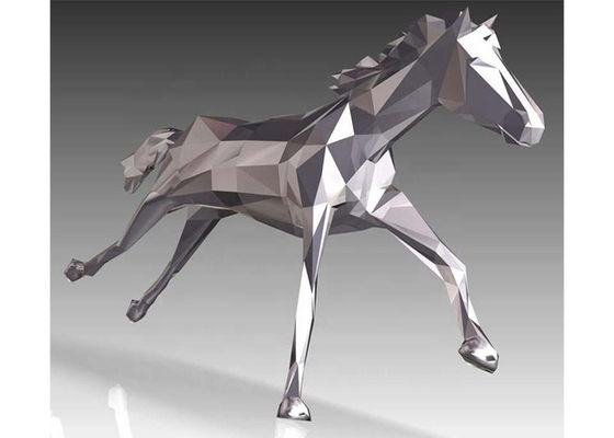 Un buen precio. Escultura de caballo de acero inoxidable para decoración de plaza o jardín Matt acabado 180cm en línea