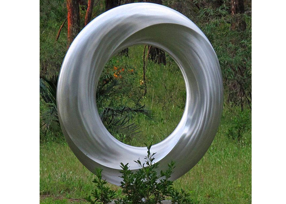Un buen precio. Jardín Ring Sculpture With Regular Size de acero inoxidable 150 del metal alto en línea