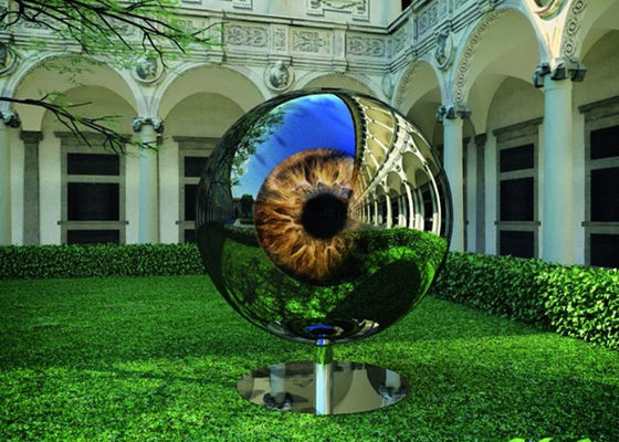 Un buen precio. Escultura de acero de los artistas de las ilustraciones del diseño del globo del ojo para la decoración del jardín en línea