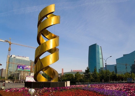Un buen precio. Diseño de moda pintado decoración urbana de la forma de la DNA de la escultura del metal en línea