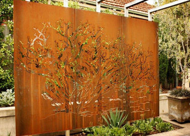 Un buen precio. Escultura de acero modificada para requisitos particulares del arte de la pared del árbol del metal de Corten para la decoración del jardín en línea