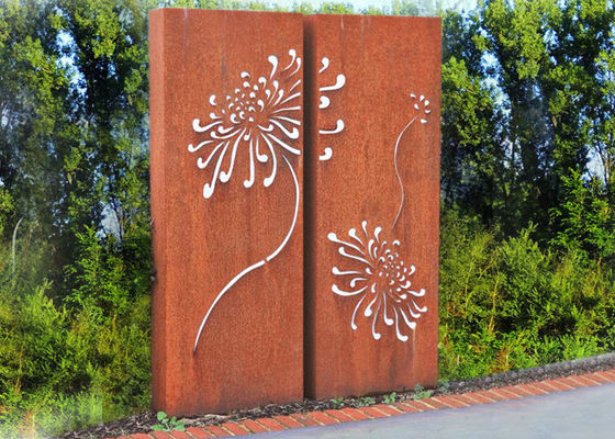 Un buen precio. Escultura de acero de la pared del metal de Corten para la altura al aire libre interior de la decoración el 120cm en línea