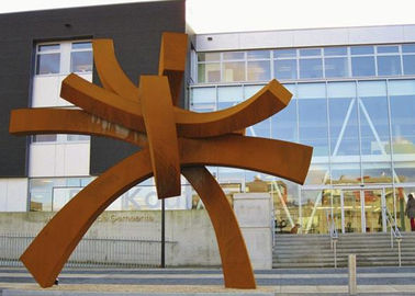 Un buen precio. Escultura de acero grande moderna de Corten para la altura de la decoración los 300cm del jardín público en línea