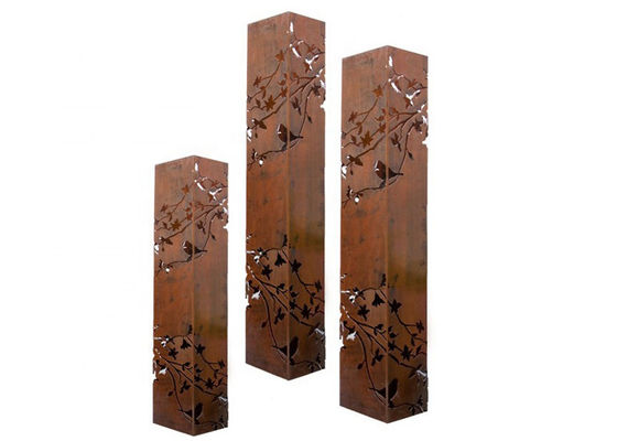 Un buen precio. Tamaño personalizado Rusted Metal Art Jardín Corten Linterna de acero en línea