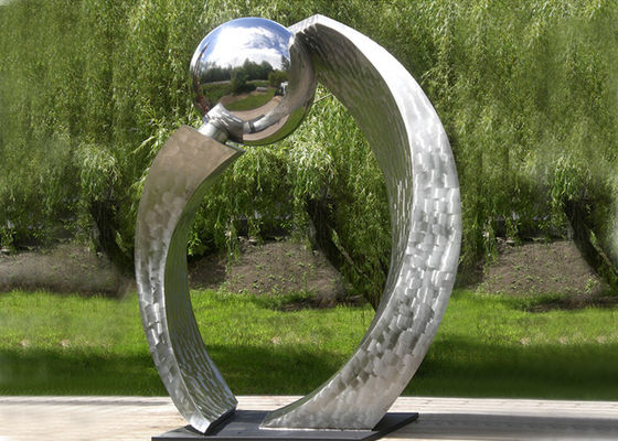 Un buen precio. Acero inoxidable pulido plata de la escultura contemporánea del jardín para la decoración de la ciudad en línea