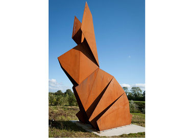 Un buen precio. Decoración de acero del animal de la escultura del conejo de Corten del jardín oxidado grande del metal en línea