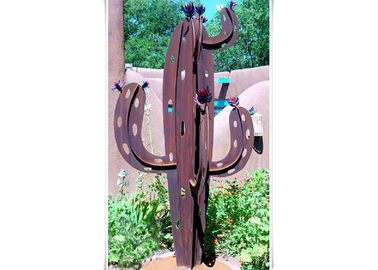 Un buen precio. Escultura de acero de Corten del extracto moderno del cactus para el jardín al aire libre decorativo en línea