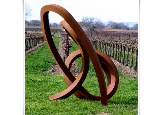 Un buen precio. Escultura única al aire libre del acero de Corten de la escultura del arte del metal de la decoración en línea