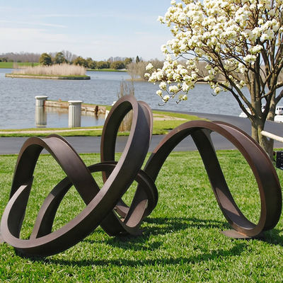 Un buen precio. Esculptura abstracta contemporánea de jardín contemporáneo Arte de metal artesanía en acero corten en línea