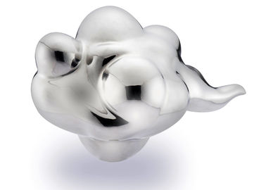 Escultura abstracta del acero inoxidable del tema de la nube del arte, esculturas decorativas del jardín del arte moderno