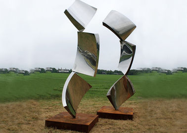 Un buen precio. Fuera de esculturas del jardín del metal del extracto del diseño, escultura moderna del césped en línea