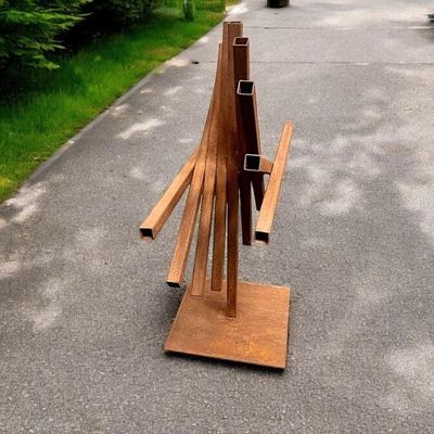 Un buen precio. Decoración de metal para jardín al aire libre abstracta Escultura de acero corten Fábrica de metal en línea