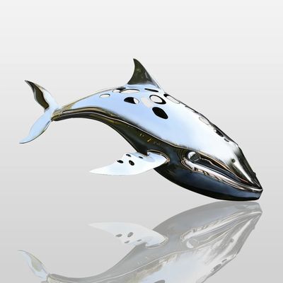 Un buen precio. Customized Hollow-Out Leaping Whale Art Statue, Outdoor Water Feature Centerpiece en línea