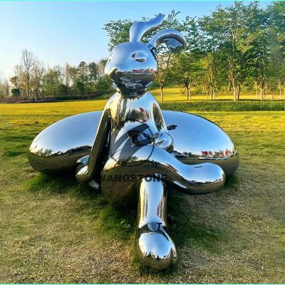 Un buen precio. Cartoon Animal Character Sculpture Decoration Stainless Steel Mirror Polished Statue en línea