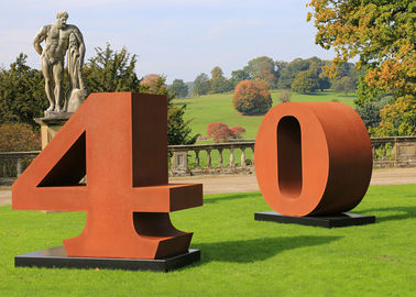 Un buen precio. El número de arte del jardín aherrumbró forja de la estabilidad de la corrosión de la escultura del metal y técnica de bastidor en línea
