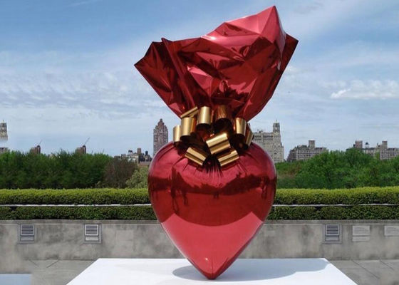 Un buen precio. El jardín decorativo del caramelo al aire libre del acero inoxidable esculpe la galjanoplastia Titanium grande en línea