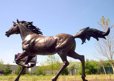Un buen precio. Estabilidad de bronce corriente grande de la corrosión de la escultura del caballo de las estatuas del jardín en línea