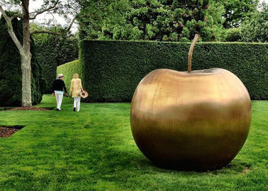 Un buen precio. La estatua de bronce grande Apple esculpe al contemporáneo para la decoración del jardín en línea
