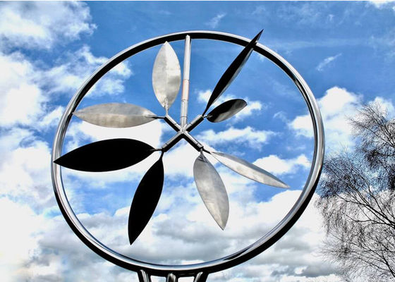 Un buen precio. Decorativo al aire libre de la escultura moderna cinética del acero inoxidable del viento del metal en línea