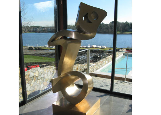 Un buen precio. Arte moderno de la decoración del metal de la fabricación de la escultura del acero inoxidable del final de Mett en línea