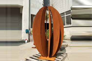 Un buen precio. Final oxidado de la escultura del paisaje de Corten de la decoración de acero al aire libre del jardín naturalmente en línea