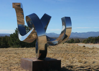 Un buen precio. Ornamentos contemporáneos pulidos del jardín del metal de la escultura abstracta del acero inoxidable en línea