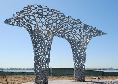 Un buen precio. Escultura urbana del acero inoxidable del paisaje fuera del final de Matt de la escultura del árbol del metal en línea
