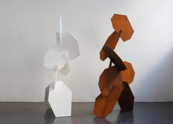 Un buen precio. Decoración al aire libre de la escultura geométrica del uso del jardín del acero de Corten en línea