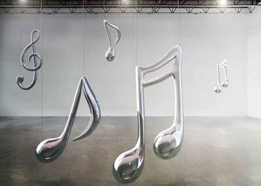 Un buen precio. Escultura al aire libre pulida espejo de la nota de la música de la escultura del acero inoxidable en línea