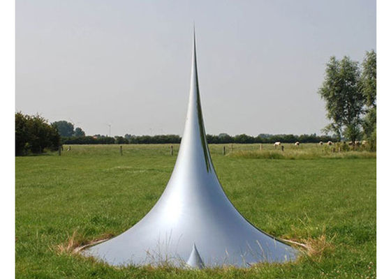 Un buen precio. El metal al aire libre grande pulido metal de la decoración del jardín esculpe la escultura del descenso en línea