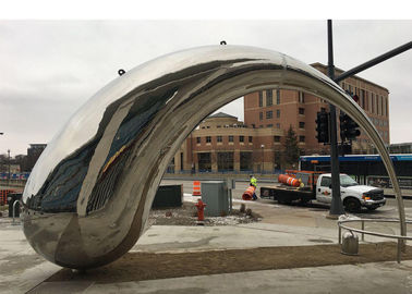 Un buen precio. Escultura al aire libre grande del acero inoxidable de la ciudad pública para el paisaje urbano en línea