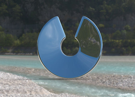 Un buen precio. El espejo pulió la escultura de acero inoxidable al aire libre moderna para el paisaje del jardín en línea