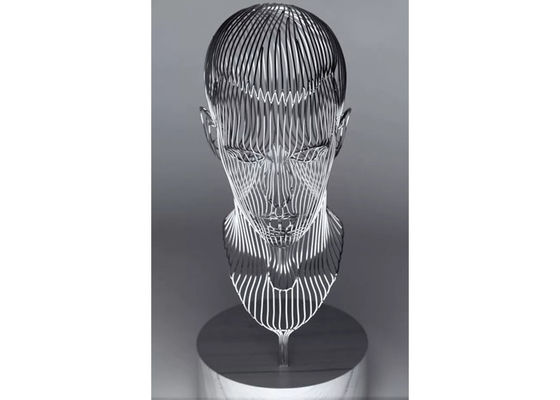 Un buen precio. Escultura hueco de acero inoxidable del hombre de la decoración interior al aire libre en línea