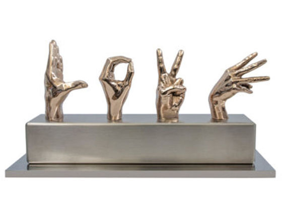 Un buen precio. Las acciones de bronce de lanzamiento modernas esculpen para la decoración al aire libre e interior en línea