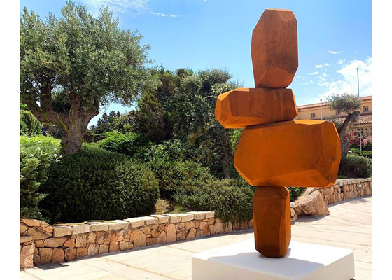 Un buen precio. Esculturas del jardín de Rusty Corten Steel Abstract Metal en línea