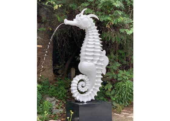 Un buen precio. La escultura al aire libre de la fibra de vidrio del Seahorse de la fuente contemporánea del jardín modificó para requisitos particulares en línea