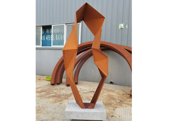 Metal de acero al aire libre moderno Art Garden Sculptures del extracto de la escultura de Corten