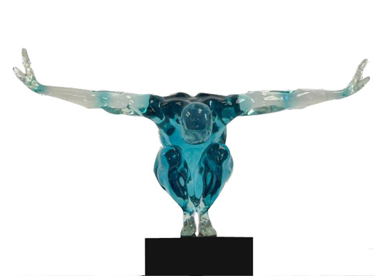 Un buen precio. Escultura contemporánea de Art Decoration Transparent Resin Man del hogar del jardín en línea
