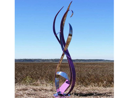 Un buen precio. Tamaño moderno de la aduana de la escultura de la cinta del acero inoxidable del arte del metal en línea