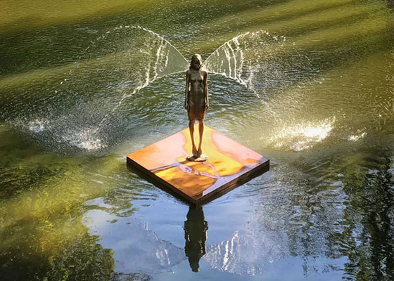 Un buen precio. Altura al aire libre de la fuente de agua del bronce del ballet de la decoración el 180cm en línea