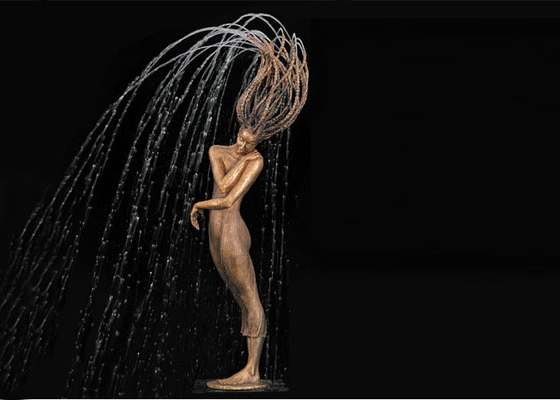 Un buen precio. Altura de bronce de la fuente de agua de la mujer de la decoración al aire libre del jardín los 250cm en línea