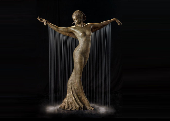 Un buen precio. Altura de bronce de Water Fountain el 180cm del bailarín de la decoración al aire libre del jardín en línea
