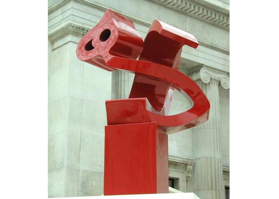 Arte público de acero inoxidable Caligrafía árabe pintada Escultura al aire libre