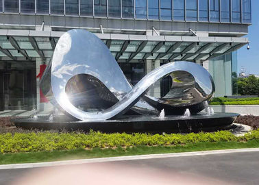 Un buen precio. Escultura al aire libre pulida diseño único del metal para la decoración del cuadrado de ciudad en línea